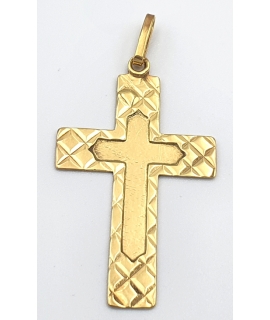 Antique Gold Cross Κ14