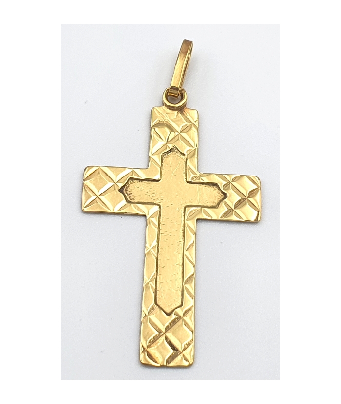 Antique Gold Cross Κ14