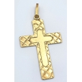 Antique Gold Cross Κ14 