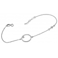 Bracelet Whitegold K14 'Circle'