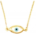Necklace gold K14 ''eye''