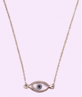 Necklace gold K14 ''eye'' 2