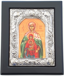 Silver icon 925° 'Saint Anna' 15x18