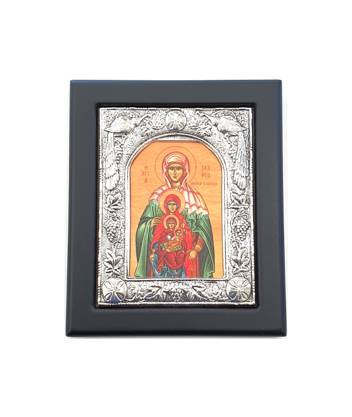 Silver icon 925° 'Saint Anna' 15x18