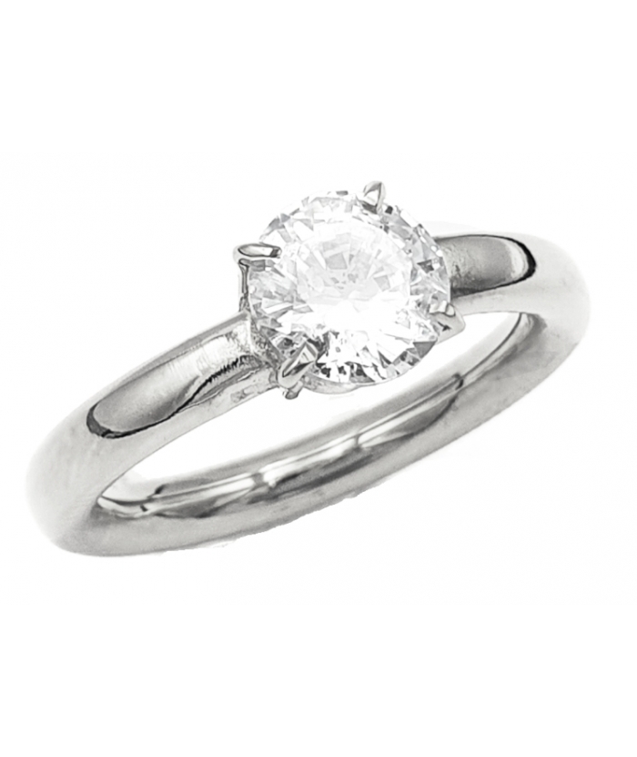 Engagement Ring K14 One zircon