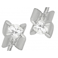 Earrings Whitegold K18 with Diamonds