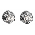 Earrings Whitegold K18 with Diamonds