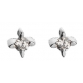 Earrings Whitegold K18 with Diamonds