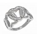 Ring Silver 925° "Hearts"