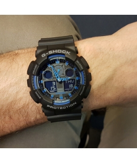 CASIO GA-100-1A2ER G-SHOCK Analoque-digital Blue details 2
