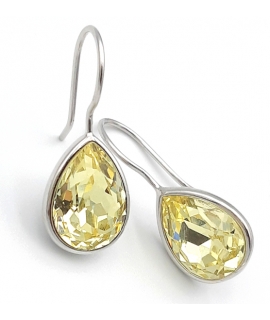 Earrings Silver Hanging "Tear"