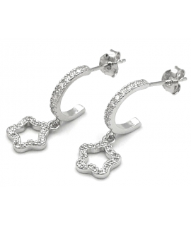 Earrings Silver 925° "Heart" ΣΚ3486