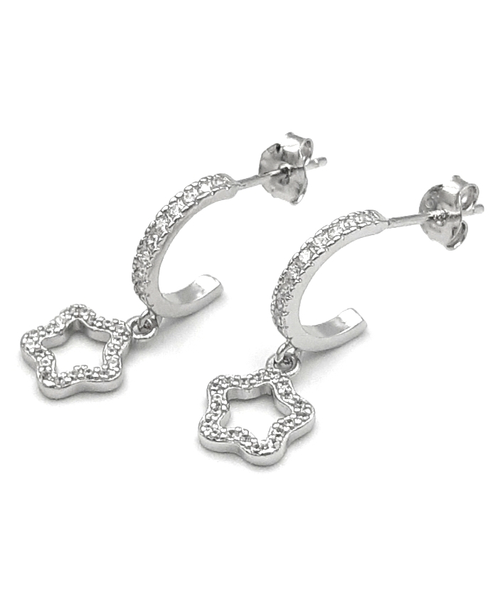 Earrings Silver 925° "Heart" ΣΚ3486