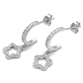 Earrings Silver 925° "Heart" ΣΚ3486