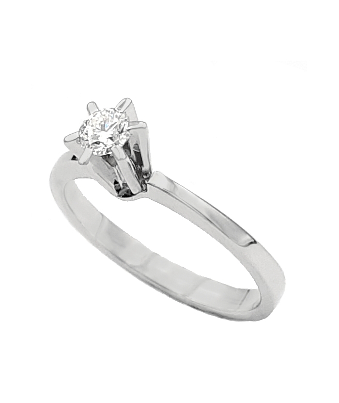 Engagement Ring Κ18 Brilliand 0,52ct