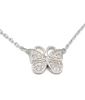 Necklace Silver 'Butterfly'