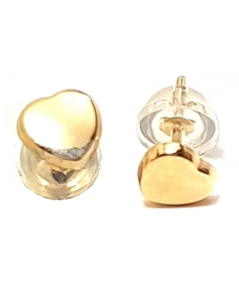 Earrings gold K14 "Hearts"