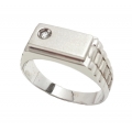 Ring Man's Whitegold K14