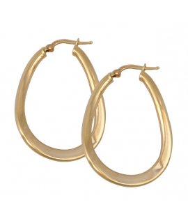 Earrings hoop gold K14