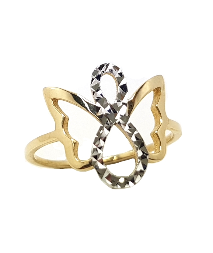 Ring gold K14 "Butterfly"
