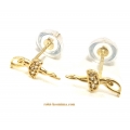 Earrings gold K14 "Dancer"