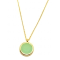Necklace Silver-goldplated "Apatite"