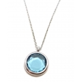 Necklace Silver "Synthetic Topaz"