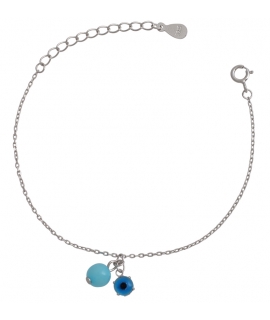 Bracelet anklet with ball & eye