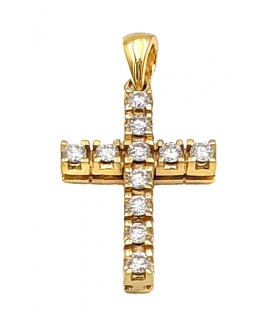 Necklace Whitegold K18 Three Diamonds 2
