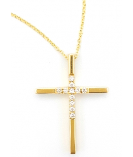 Necklace Whitegold K18 Three Diamonds