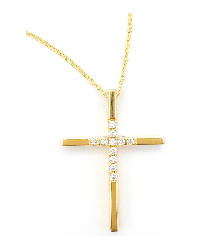 Necklace Whitegold K18 Three Diamonds
