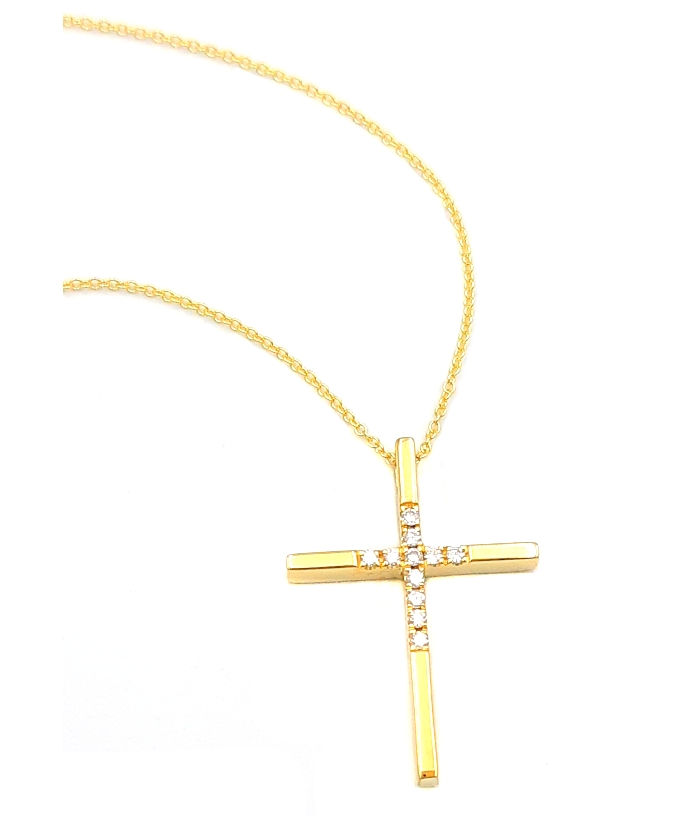 Necklace Whitegold K18 Three Diamonds