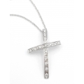 Necklace Whitegold K18 Three Diamonds