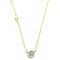 Necklace Silver 'Target' rosegold