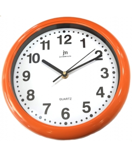 Ρολόι Τοίχου JM 00710 Πλαστικό Αθόρυβο Πορτοκαλί