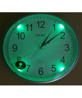 Ρολόι Τοίχου BAYARD Silent & Sensor Light 2