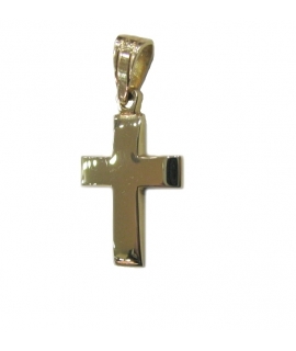 Cross Baptism gold K14 'macif'