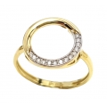 Ring gold K14 "Circle"