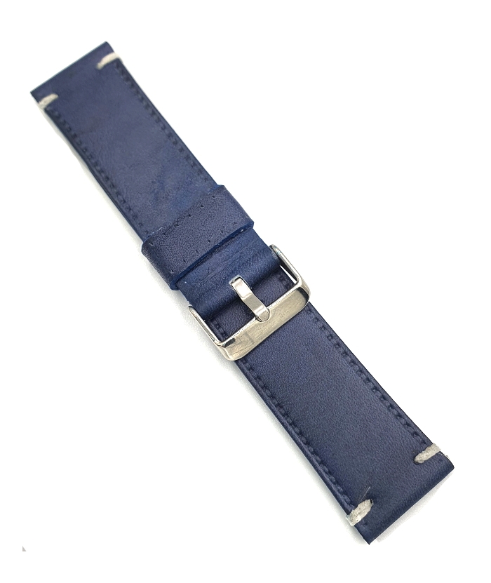 Leather Strap Tzevelion ART446ΓΑΖΙ Blue 24mm