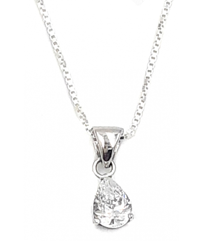 Necklace Silver Zircon