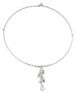 Necklace Silver Heart shiny