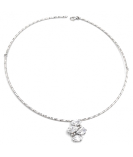 Necklace Silver Heart shiny