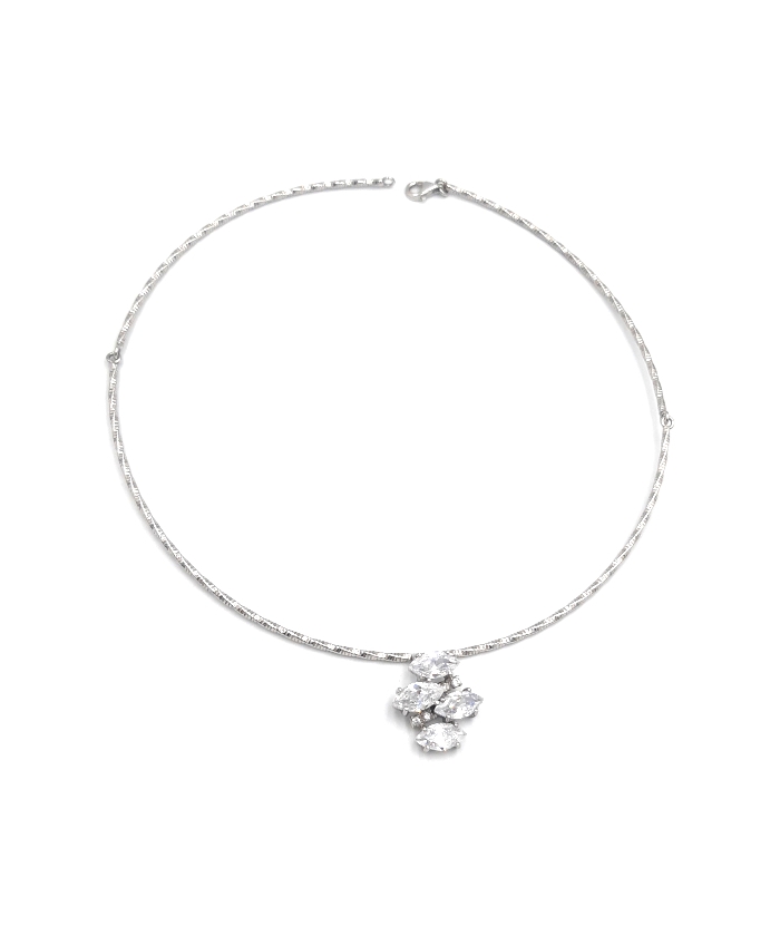 Necklace Silver Heart shiny