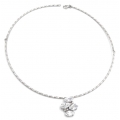 Necklace Silver Heart shiny