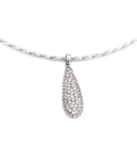 Necklace Silver Heart shiny