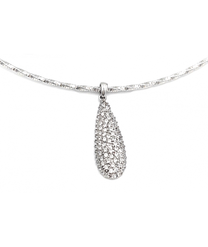 Necklace Silver Heart shiny