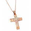 Cross Baptism Rosegold K14