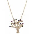 Necklace Gold K14 "Tree of life"