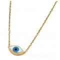 Necklace gold Κ14 ''eye''