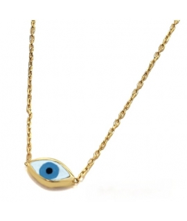 Necklace gold Κ14 ''eye''